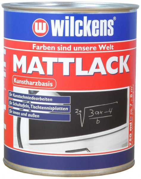 Wilckens Mattlack Schwarz 0,75 l