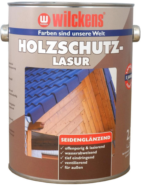 Wilckens Holzschutzlasur Eiche, seidenglänzend 2,5 l