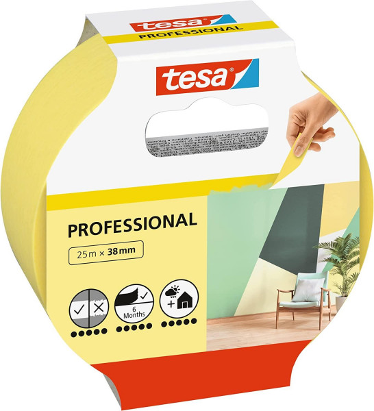 tesa Professional Profi-Malerband 25 m x 25 mm