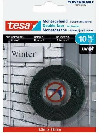 tesa Powerbond Montageband Winter beidseitig klebend 1,5m x 19mm