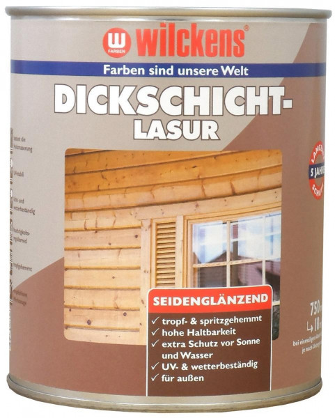 Wilckens Dickschichtlasur Teak, seidenglänzend 0,75 l