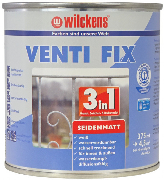Wilckens Venti Fix 3in1 Weiß, seidenmatt 0,375 l