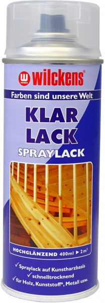 Wilckens Klarlack Hochglanz, Lackspray 0,4 l