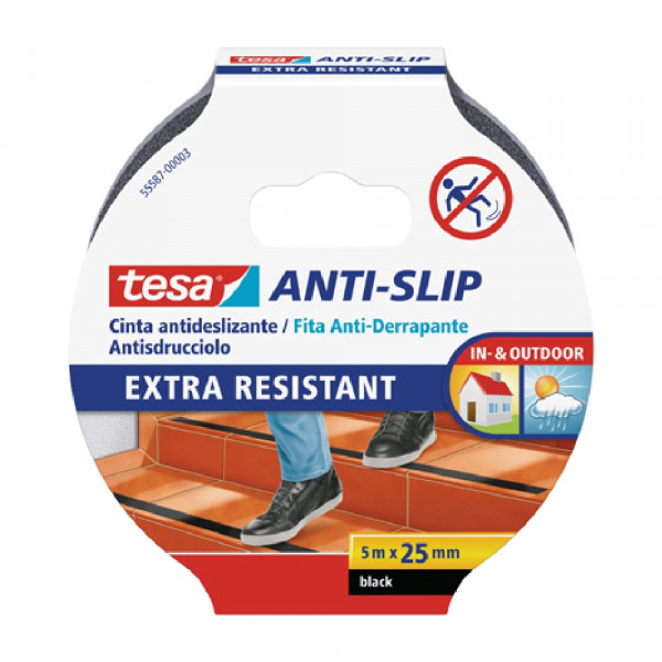 tesa Anti-Rutschband 15m x 25mm schwarz