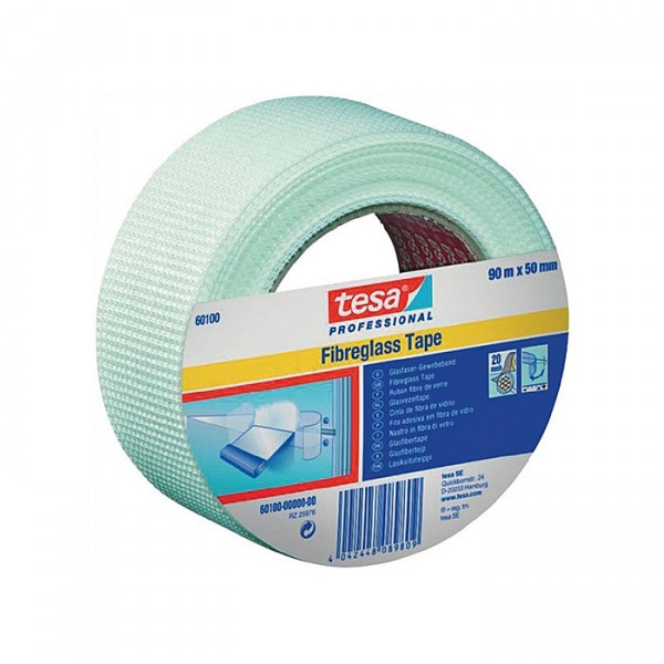 tesa Professional Glasfaser-Gewebeband 45 m x 50 mm, weiß