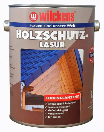 Wilckens Holzschutzlasur Palisander, seidenglänzend 5 l