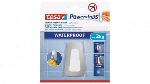 tesa Powerstrips Selbstklebehaken 2 x large max. 2 kg
