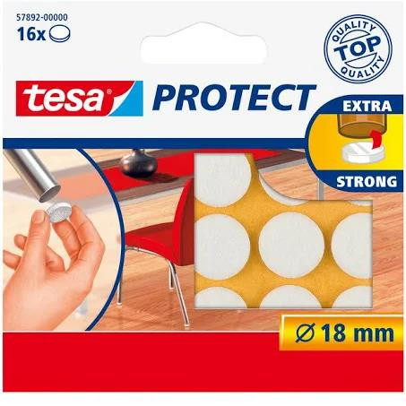 tesa Protect Filzgleiter Durchmesser 18mm 16x weiß