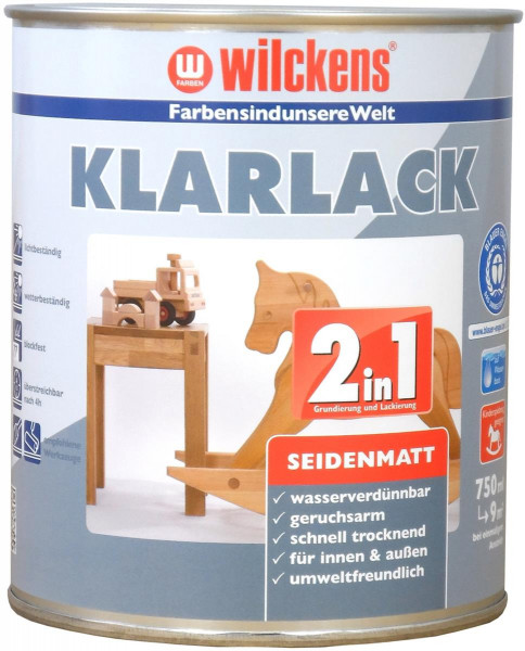 Wilckens Klarlack 2in1 seidenmatt 0,75 l
