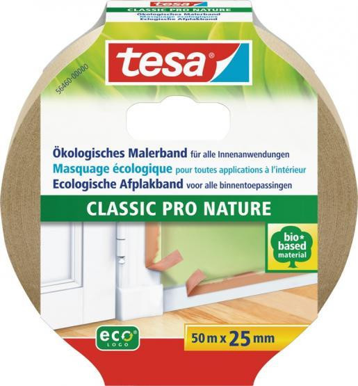 tesa Maler-Krepp ECO PREMIUM / Malerband CLASSIC PRO NATURE 50m x 25mm