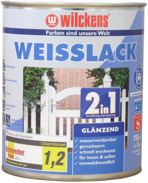 Wilckens Weisslack 2in1 glänzend 0,75 l