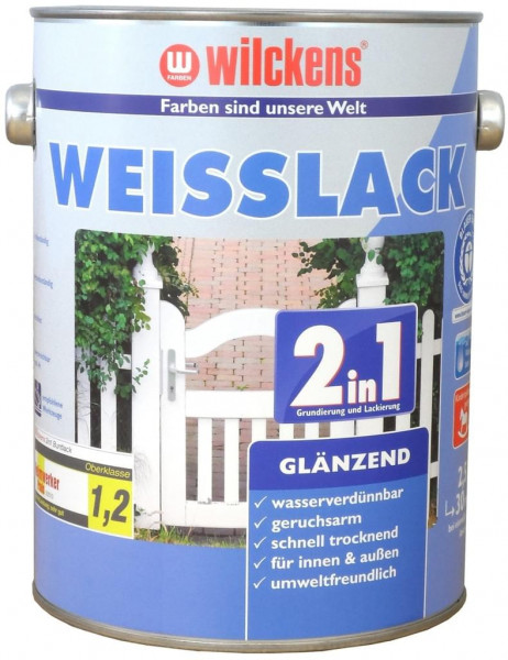 Wilckens Weisslack 2in1 glänzend 2,5 l