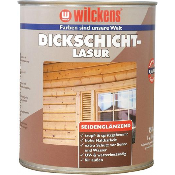 Wilckens Dickschichtlasur Farblos, seidenglänzend 0,75 l