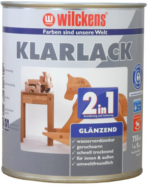 Wilckens Klarlack 2in1 glänzend 0,75 l