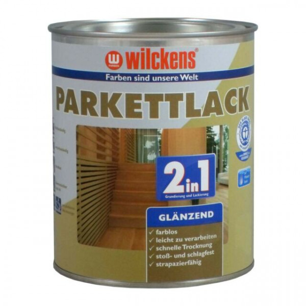 Wilckens Parkettlack 2in1 glänzend, Farblos 2,5 l