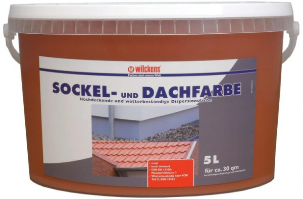 Wilckens Sockel- & Dachfarbe, Ziegelrot, matt 5 l