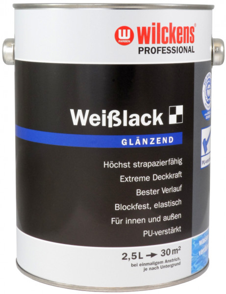Wilckens Professional Weißlack glänzend 2,5 l