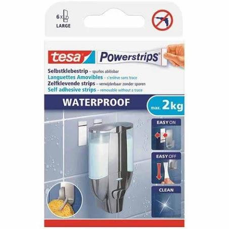 tesa Powerstrips WATERPROOF Selbstklebestrip bis max.2kg