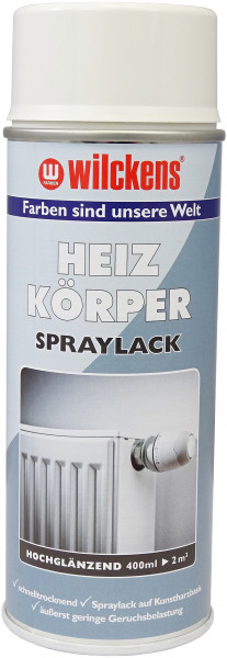 Wilckens Heizkörperlackspray, Reinweiß glänzend, RAL 9010 0,4 l