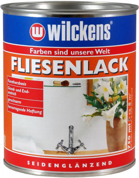 Wilckens Fliesenlack Weiß, seidenglänzend