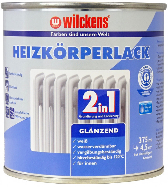 Wilckens Heizkörperlack 2in1 Weiß, glänzend