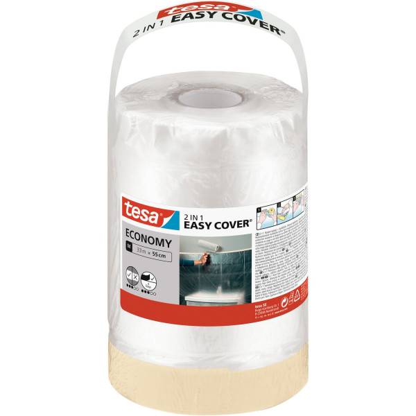 tesa Easy Cover 2in1 M 33m x 55cm Malerband + Abdeckfolie