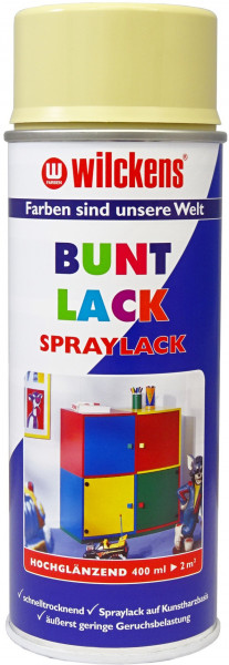 Wilckens Spray Lack Hochglanz, RAL 1014, Elfenbein 0,4 l