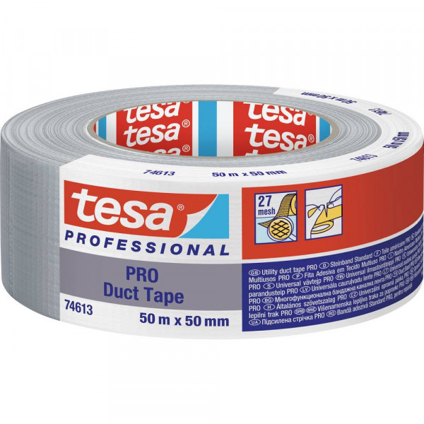 tesa Professional PRO Reparaturband 50m x 50mm grau