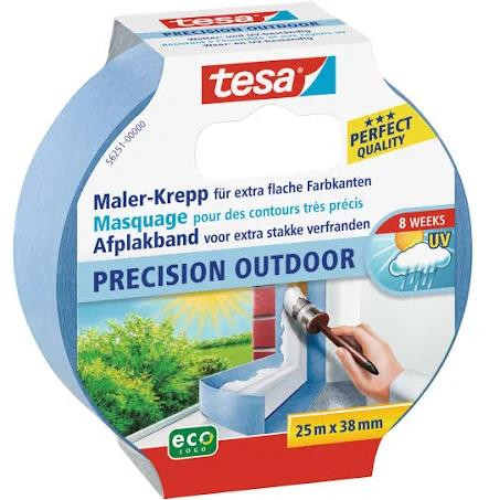 tesa Malerband Precision Aussen UV- und wetterbeständig 25 m x 38 mm