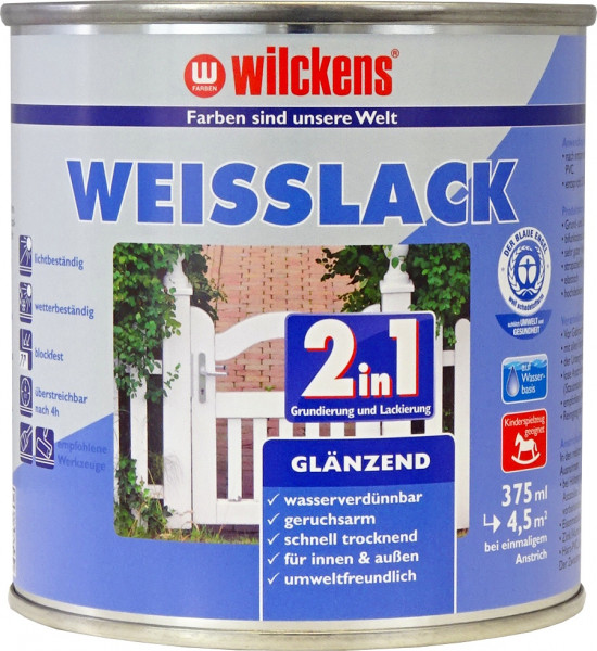 Wilckens Weisslack 2in1 glänzend 0,375 l