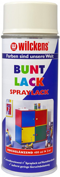 Wilckens Spray Lack Hochglanz, RAL 9001, Cremeweiß 0,4 l