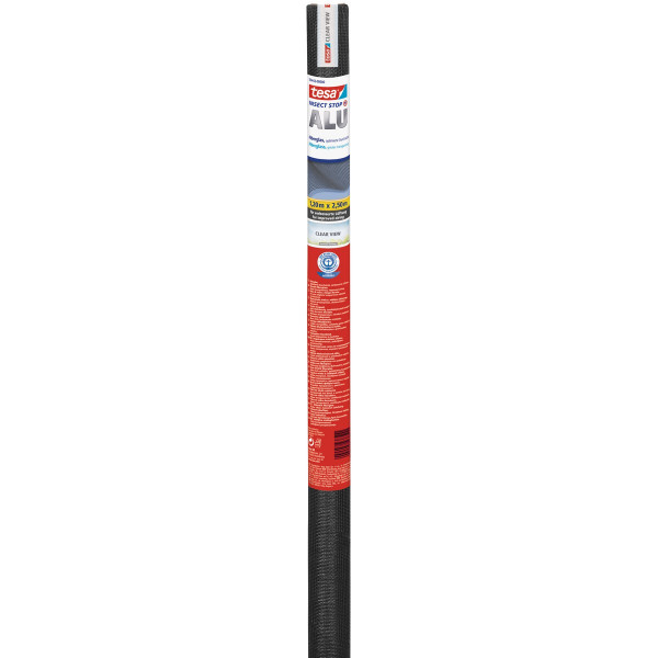 tesa Insect Stop Fliegengitter Clearview-Ersatzrolle anthrazit, 1,20 m x 2,50 m