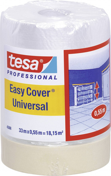tesa Easy Cover Universal Abdeckfolie * Allzweckkrepp 33 m x 0,55 m = 18,15 m²